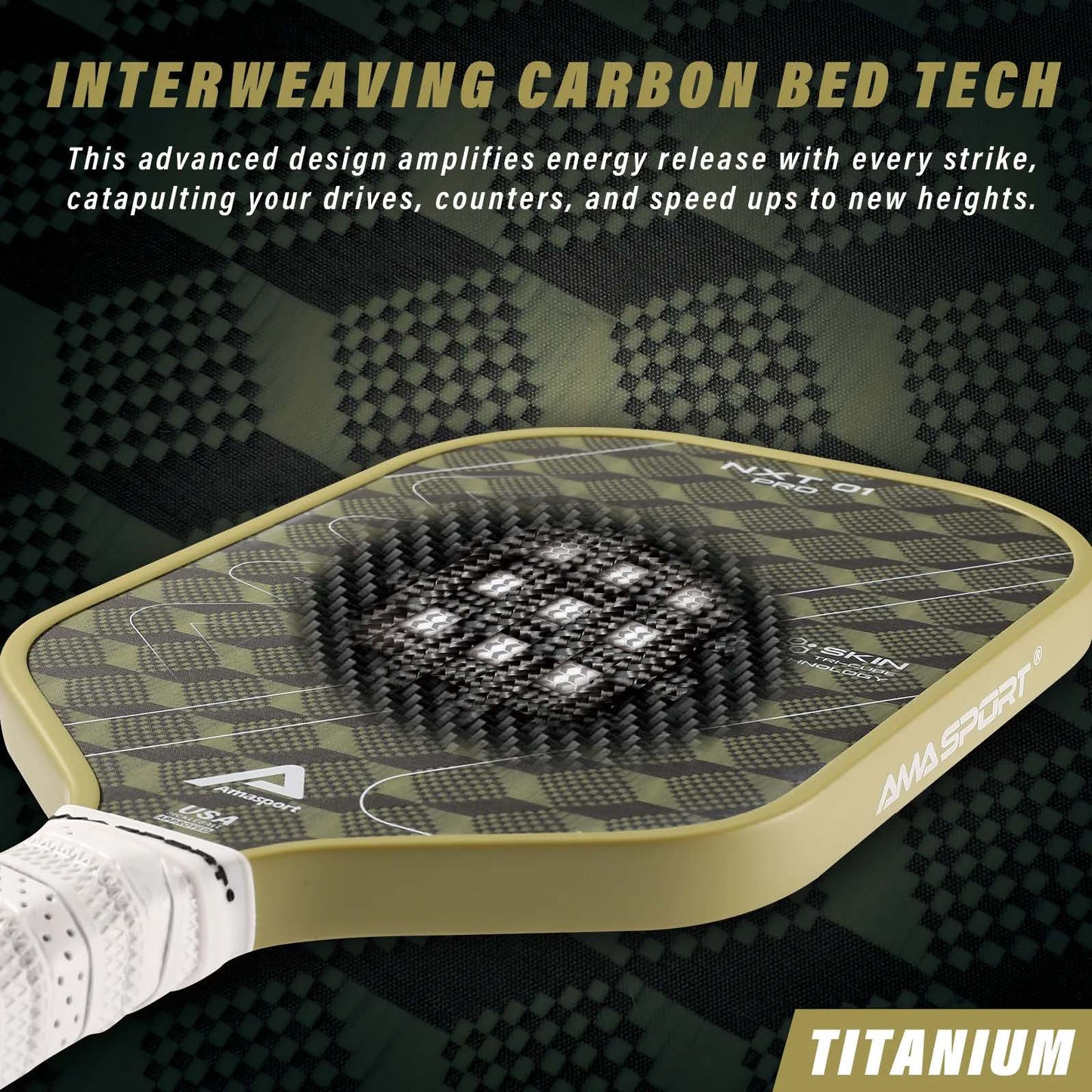 NXT01 Pro SKIN-CUBE 16mm Pickleball Paddle