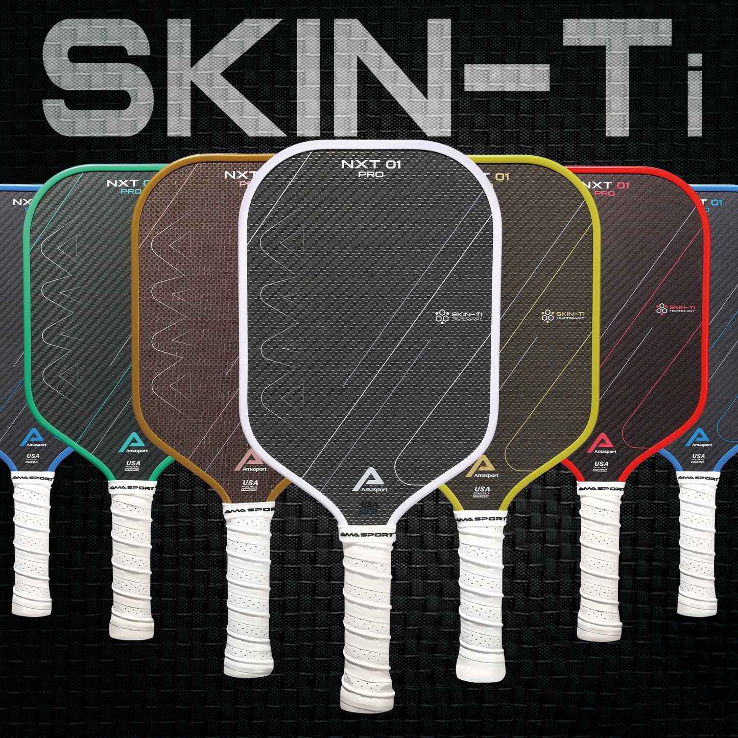 NXT01 Pro Skin-Ti 16mm Pickleball Paddle